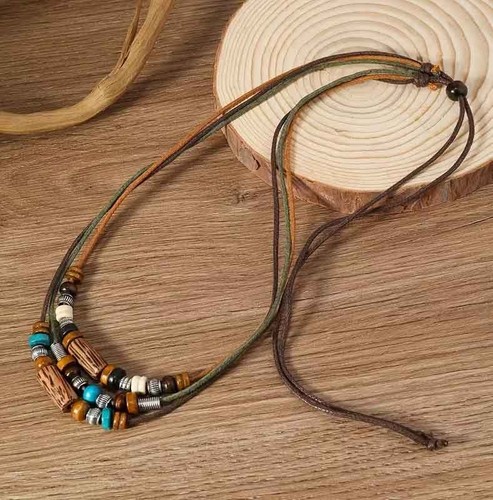 Collier fantaisie rangs en - collier,