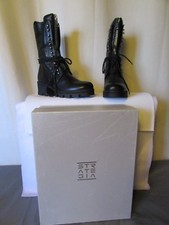 bottes rangers strategia cuir noir pointure 36