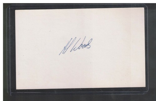 Alvis woods index card - alvis,