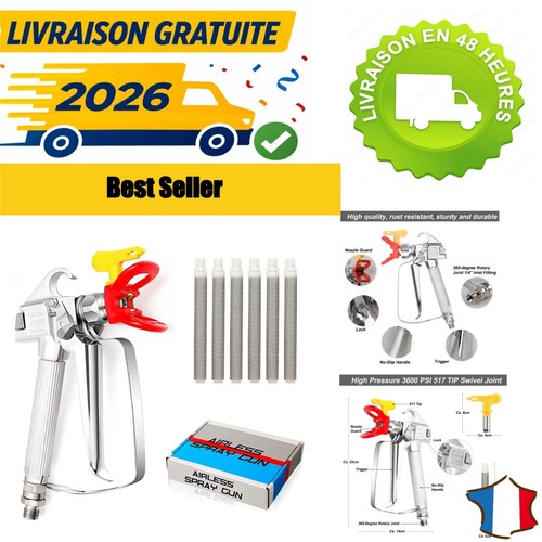 Pistolet peinture airless - pistolet,