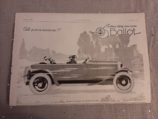 Pub de presse ancienne Ballot de 1924  - Old paper advertisement