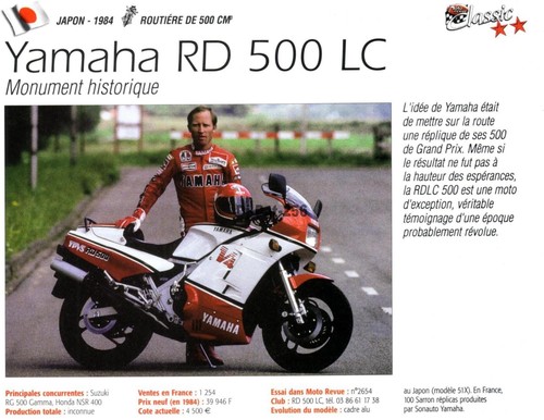 Fiche moto yamaha 500 lc - :,