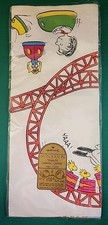 Vtt Hallmark x Peanuts Snoopy Carnival Caper Table Cover Sheet 60” X 102" NOS