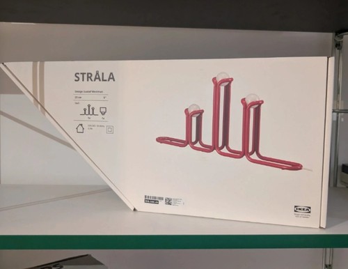 Ikea stråla lampe - ikea, rouge