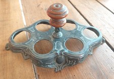 Porte Oeufs en métal argentée - Présentoir Bistrot - Années 20 