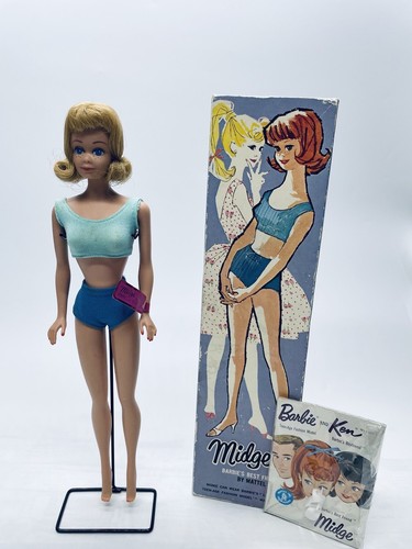 Vintage barbie 1963 midge - barbie,