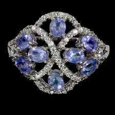 925 Bague en Argent Ovale