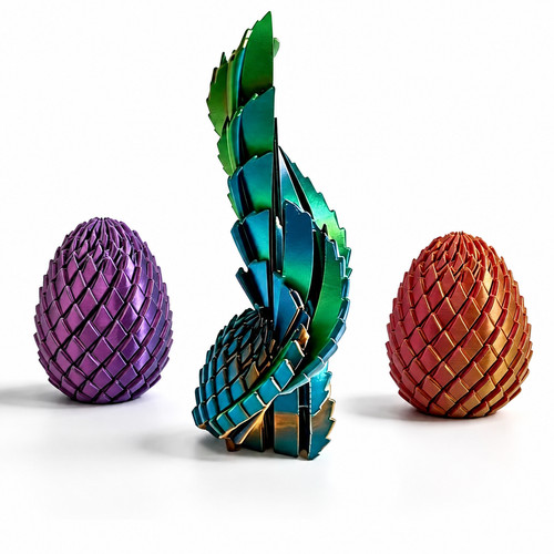 Printed dragon egg fidget - printed,