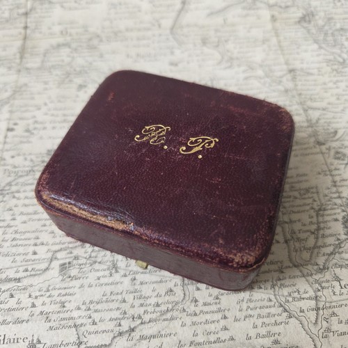 Ecrin ancien bijou cuir - ecrin, en