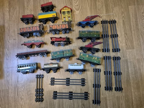 Lot jouet ancien train tole - lot,