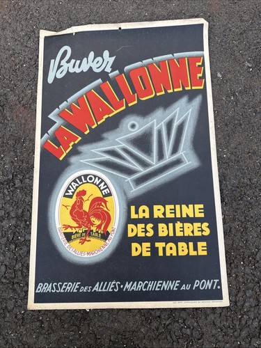 Ancien affiche publicitaire - affiche,