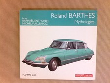 RARE AUDIO CD / ROLAND BARTHES, MYTHOLOGIES / MICHEL VUILLERMOZ / TB ETAT