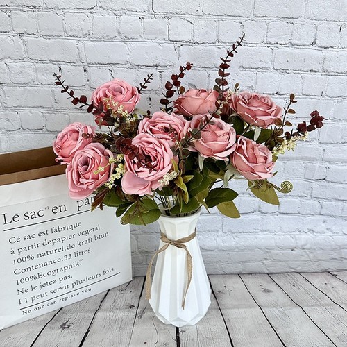 11pcs roses artificielles - 11pcs,