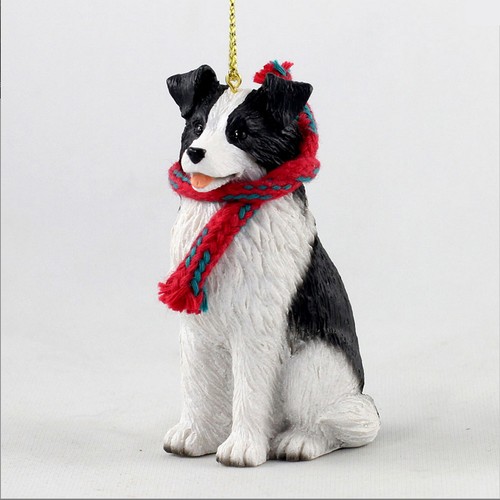 Border collie christmas scarf - christmas,