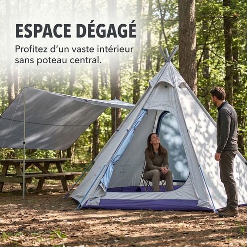 Tente camping familiale - tente, de