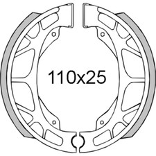 Paire Patins de Frein Arrière
