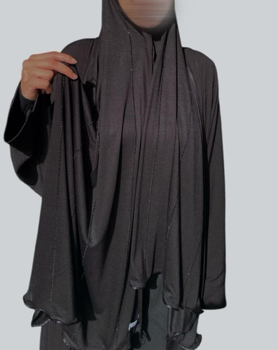 Hijab strass noir - strass,