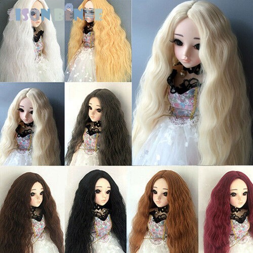 Perruque poupée bjd pour - perruque,