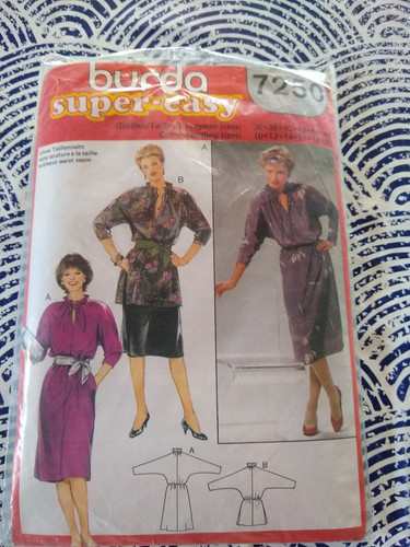 Patron burda robe haut - robe, ou