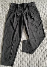 Pantalon Noir Effet Toile