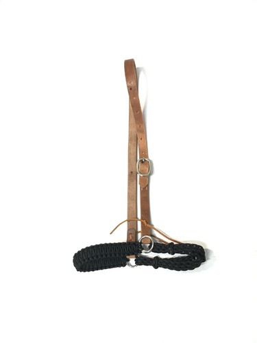 Leather and paracord bitless - leather,
