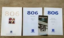 Peugeot 806 brochure 09.1996 + colors and upholstery + price list + insert
