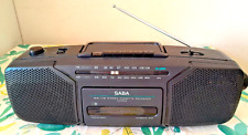Saba RCR562 Vintage Boombox Portable Stereo Cassette Recorder Radio