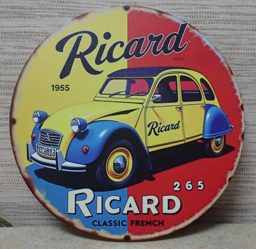 Plaque souvenir 2cv pub - "2cv,