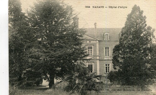 Carte marans hôpital aligre - marans, d'aligre