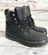 Men's Dr. Martens Gabion Work Pit Quarter Boot Black Leather  Men Size 7 Woman 8