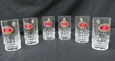 Lot service de 6 chopes à bière en verre 33 Export 25 cl 0,25 l vintage ancienne