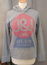 sweat capuche gris jack and jones - taille L homme coton viscose