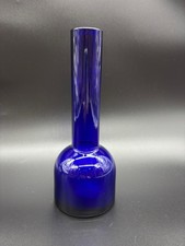 Vase bleu cobalt fin gorge