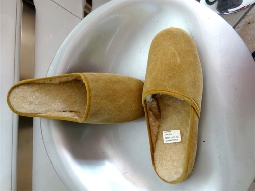 Pantoufle hiver homme croute - pantoufle,