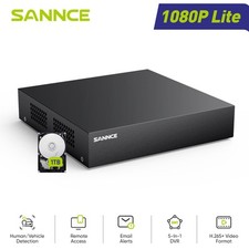 SANNCE 5in1 8CH 1080P Lite TVI DVR Video Recorder for CCTV Security System 1TB