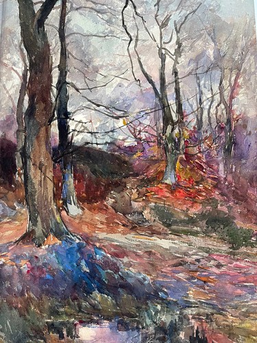 Grande aquarelle paysage