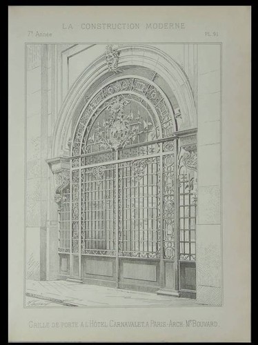Paris grille porte hotel - paris,,