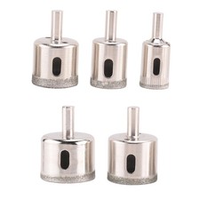 5 pcs Foret a scie de tuile de diamant Ensemble de foret Coupe d'ardoise de9735