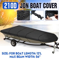 12FT 210D Jon Boat Cover Remplacement Remorquable À Long Terme Convient