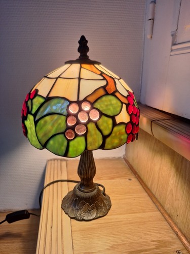 Ancienne lampe tiffany plomb - ancienne, tiffany,