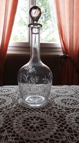 Carafe ciselée cristal - ,