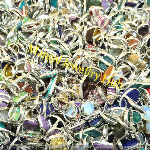 Lot bijoux bagues argent - lot,
