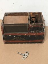 Rare Antique Mechanical Fly Carcher Clockwork Mechanism Folk Art Paint