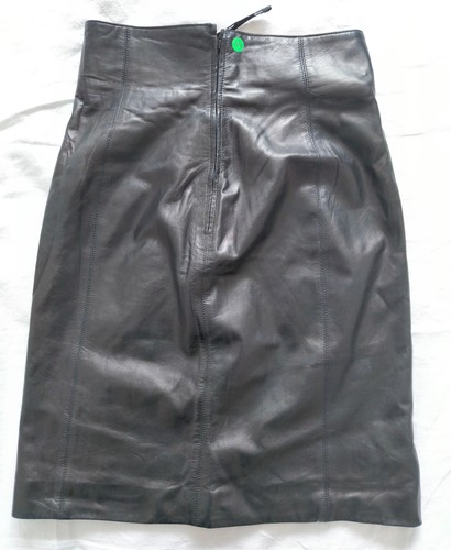 Jupe cuir agneau plongé 5 - jupe,