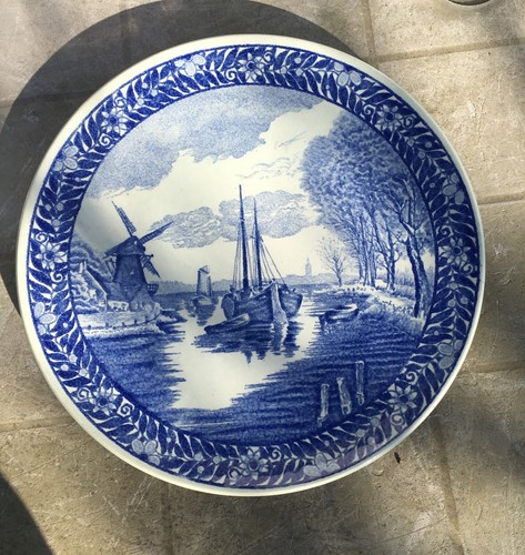 Ancienne assiette boch - , delfts