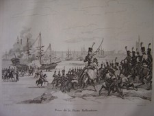 Gravure de la prise de la