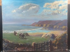 Huile sur toile,  pré-salé