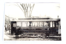 Wilkes-Barre & Wyoming Valley Traction Company Trolley Train 5x7 Antique Photo