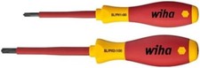 Wiha 32281 SB 327-S2 SoftFinish Electrical Screwdriver Set – 2-Piece, Plus/Minus