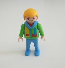 Playmobil (3158) modern child - boy green marine sweater blue pants